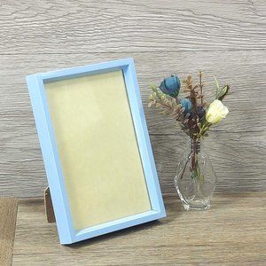 Photo Picture Frame Ornate Light Blue Table Top Display Home Décor 4.25x6.25 in